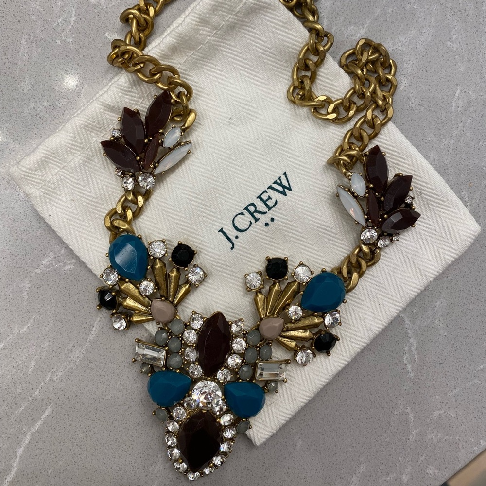 Art-deco inspired Jcrew statement necklace